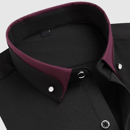 Tailored long-sleeve classic collar smart shirt for men | Esprit Russo -8