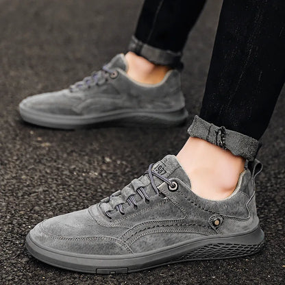 Suede cushioned casual everyday trainers for men | 1987 -2