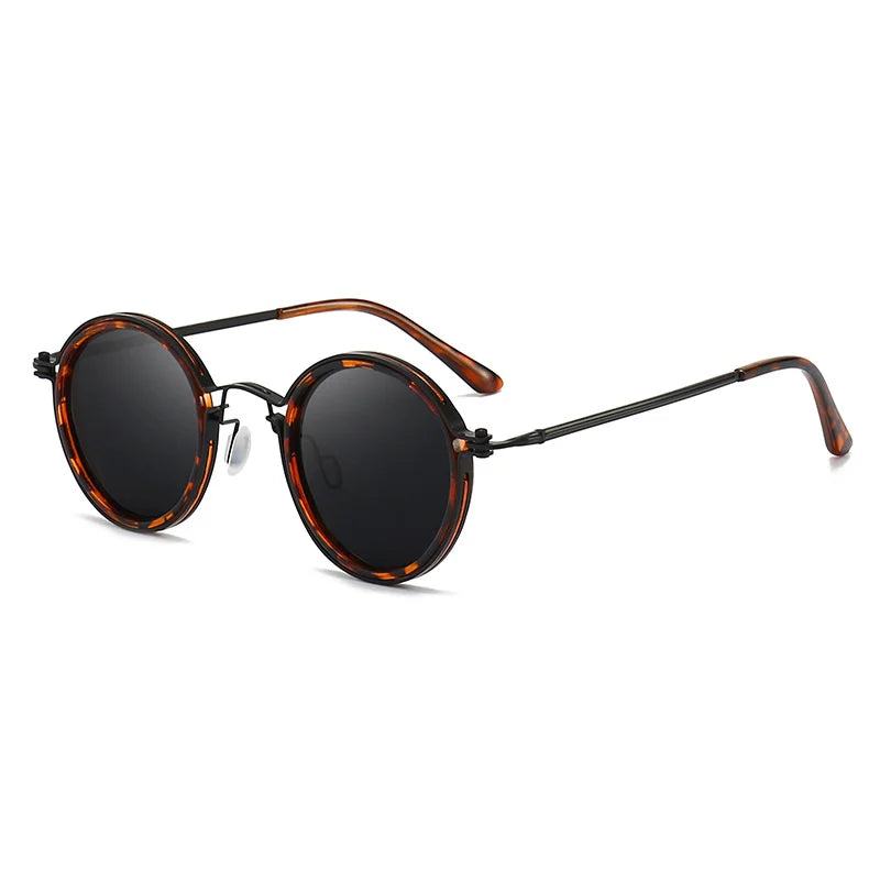 Classic metal-frame polarised sunglasses for men | Solis -8