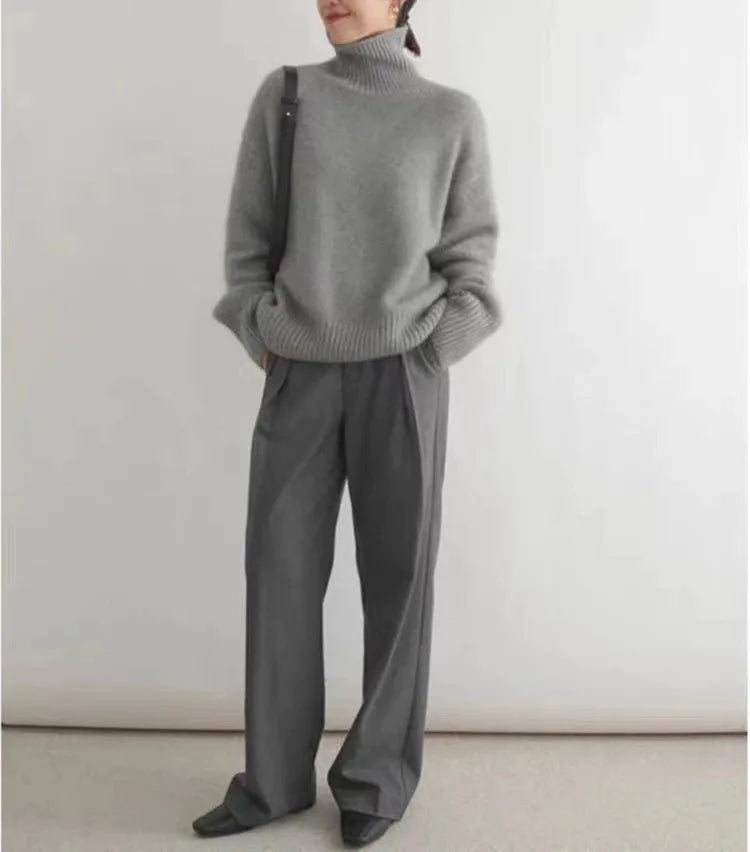 Rosamund | Women's Cashmere Turtleneck Sweater