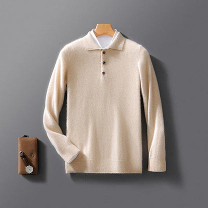 Cashmere smart-casual polo shirt for men | Belford -2