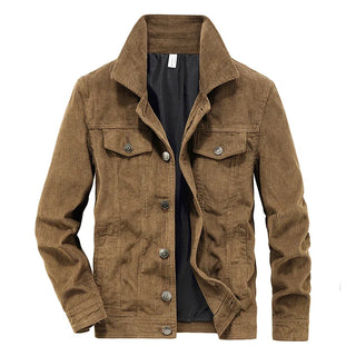 Valmere | Men's Corduroy Button Front Trucker Jacket