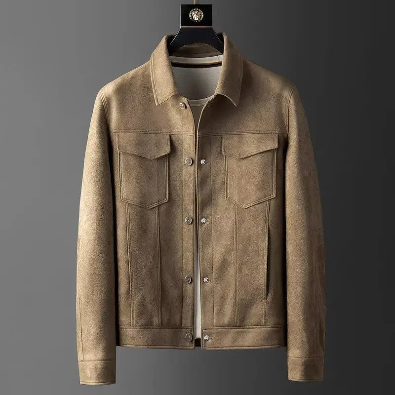 Classic suede smart casual jacket for men | St. Clair -1