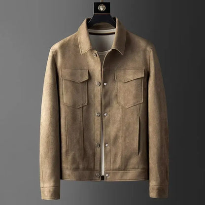 Classic suede smart casual jacket for men | St. Clair -1