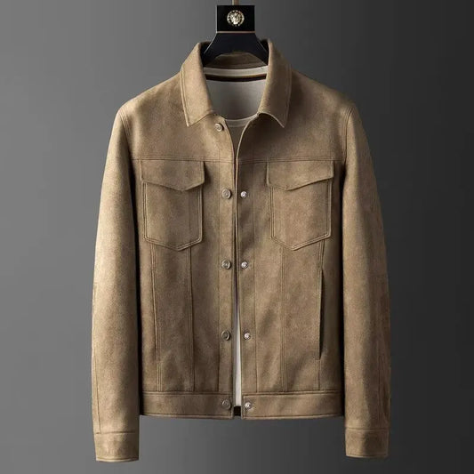 Classic suede smart casual jacket for men | St. Clair -1