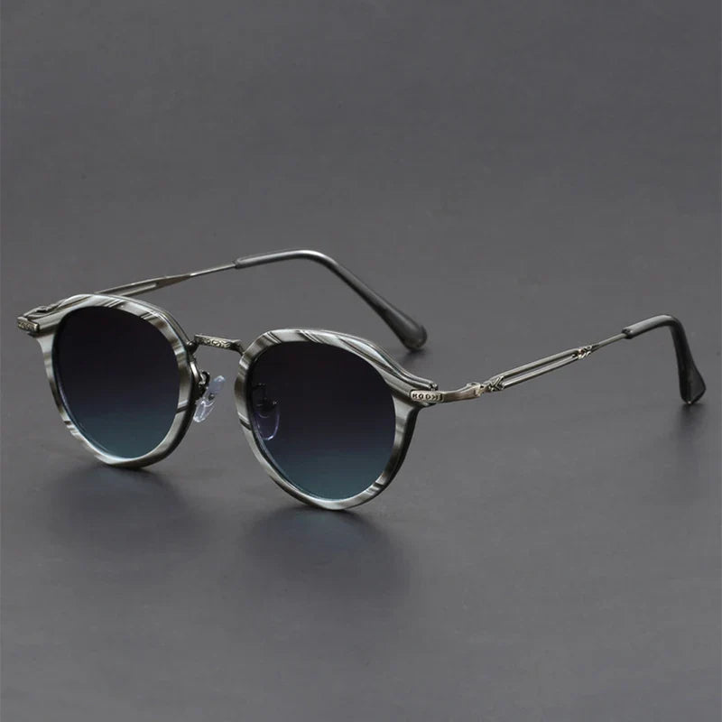 Metal-frame anti-glare everyday sunglasses for men | Brunelo -8