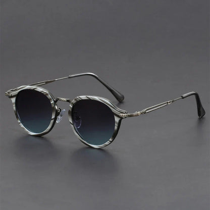 Metal-frame anti-glare everyday sunglasses for men | Brunelo -8