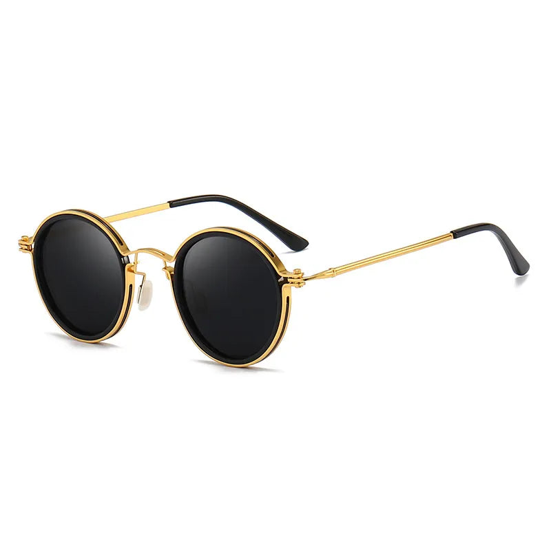 Classic metal-frame polarised sunglasses for men | Solis -7