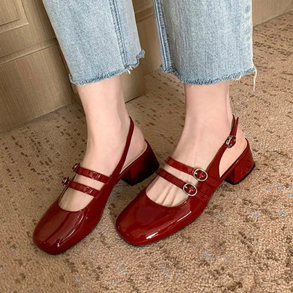 Orthopaedic leather everyday flat shoes for women | Nancy -3