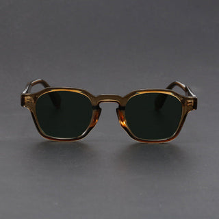 Square retro reinforced-hinge sunglasses for men | Maven -3
