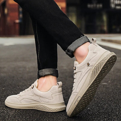 Suede cushioned casual everyday trainers for men | 1987 -10