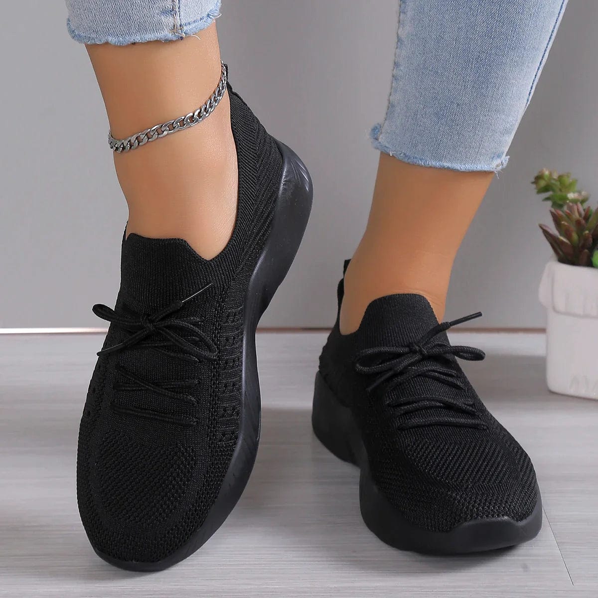 Claire | Women's Cushioned Orthopedic Stretch Knit Shoe