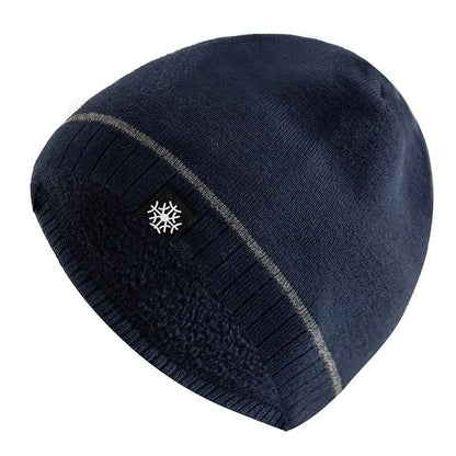 Warm knitted luxury winter beanie for men | Snowcap -7