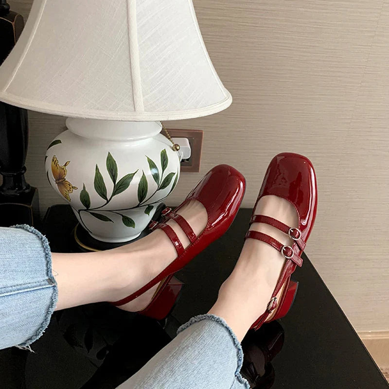 Orthopaedic leather everyday flat shoes for women | Nancy -5