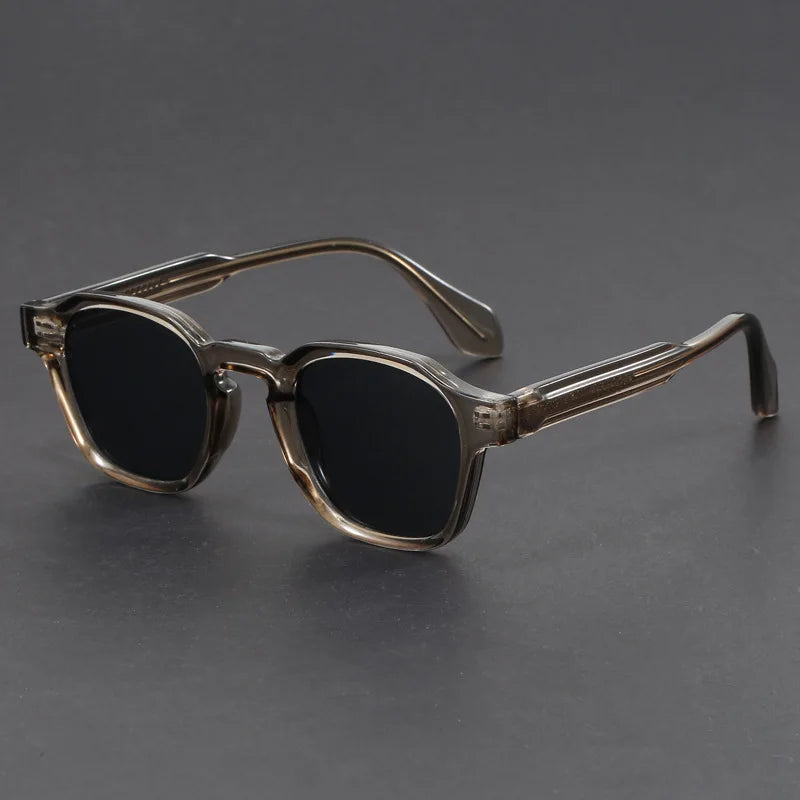 Square retro reinforced-hinge sunglasses for men | Maven -6