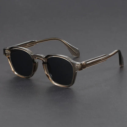 Square retro reinforced-hinge sunglasses for men | Maven -6