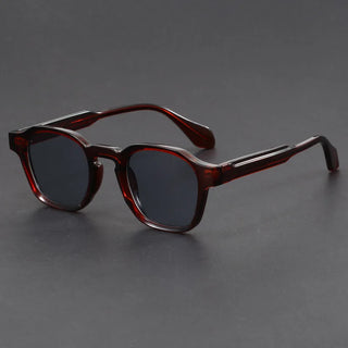 Square retro reinforced-hinge sunglasses for men | Maven -8