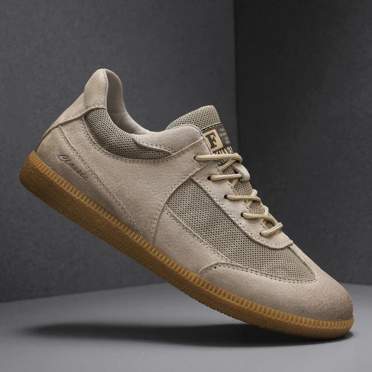 Classic low-top leather everyday trainers for men | Matteo -1