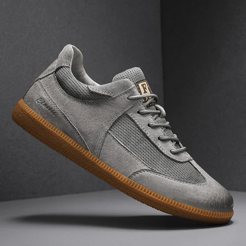 Classic low-top leather everyday trainers for men | Matteo -4