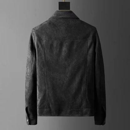 Classic suede smart casual jacket for men | St. Clair -5