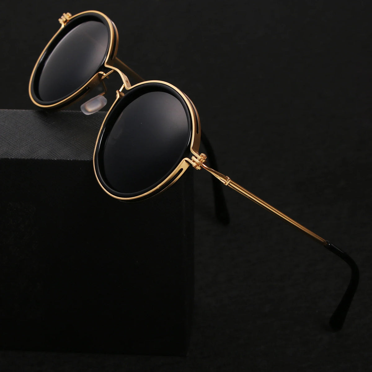 Classic metal-frame polarised sunglasses for men | Solis -4
