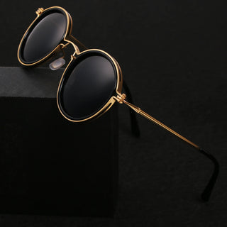 Classic metal-frame polarised sunglasses for men | Solis -4