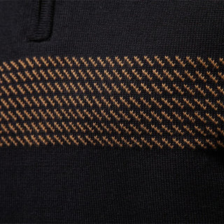 Heritage stripe cosy knit jumper for men | Durham -7