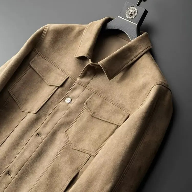Classic suede smart casual jacket for men | St. Clair -13