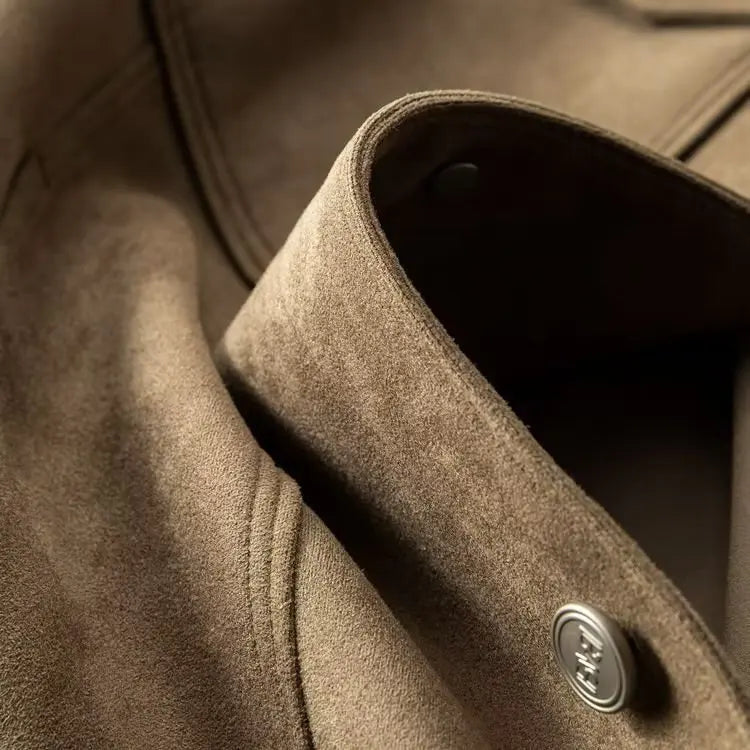 Classic suede smart casual jacket for men | St. Clair -17