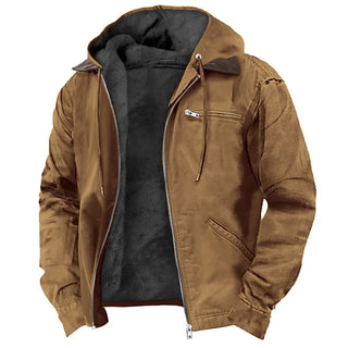 Dorian | Men's Full Zip Fleece Lined Hooded Jacket