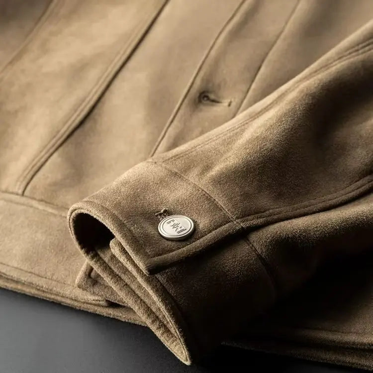 Classic suede smart casual jacket for men | St. Clair -20