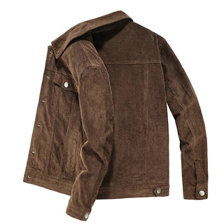 Valmere | Men's Corduroy Button Front Trucker Jacket