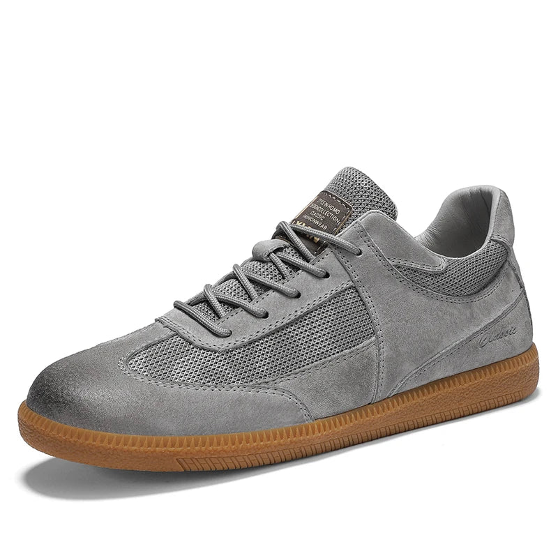 Classic low-top leather everyday trainers for men | Matteo -10