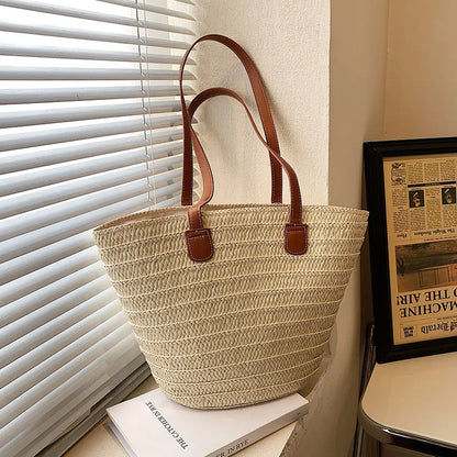 Odalys | Woven Straw Shoulder Bag