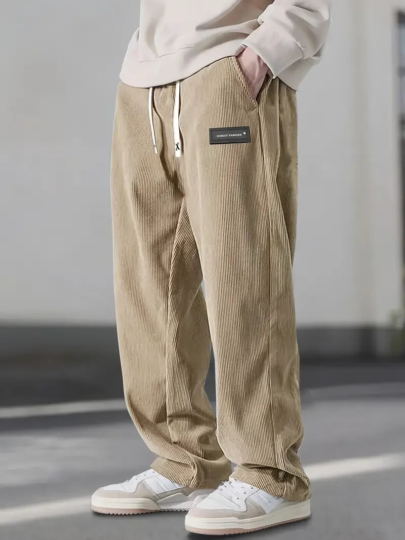 Elijah | Men's Corduroy Elastic Waist Trouser