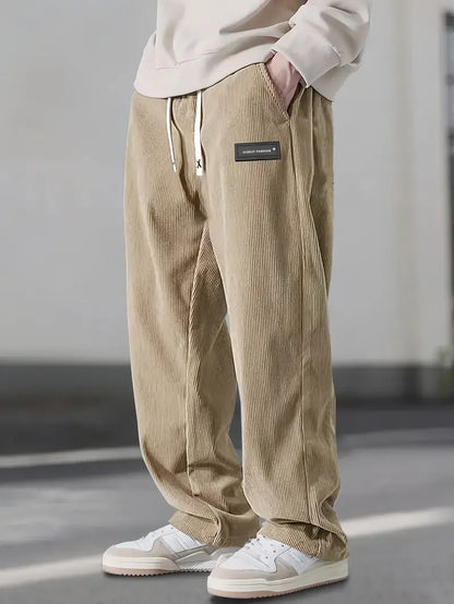 Elijah | Men's Corduroy Elastic Waist Trouser