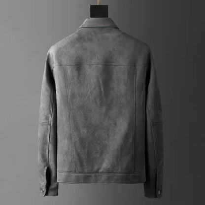 Classic suede smart casual jacket for men | St. Clair -6