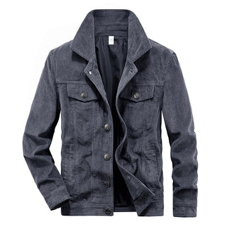 Valmere | Men's Corduroy Button Front Trucker Jacket