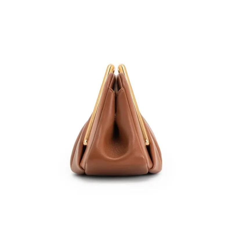 Solenne | Women's Origami Fold Leather Clutch