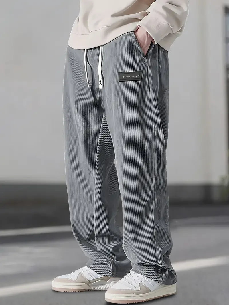 Elijah | Men's Corduroy Elastic Waist Trouser