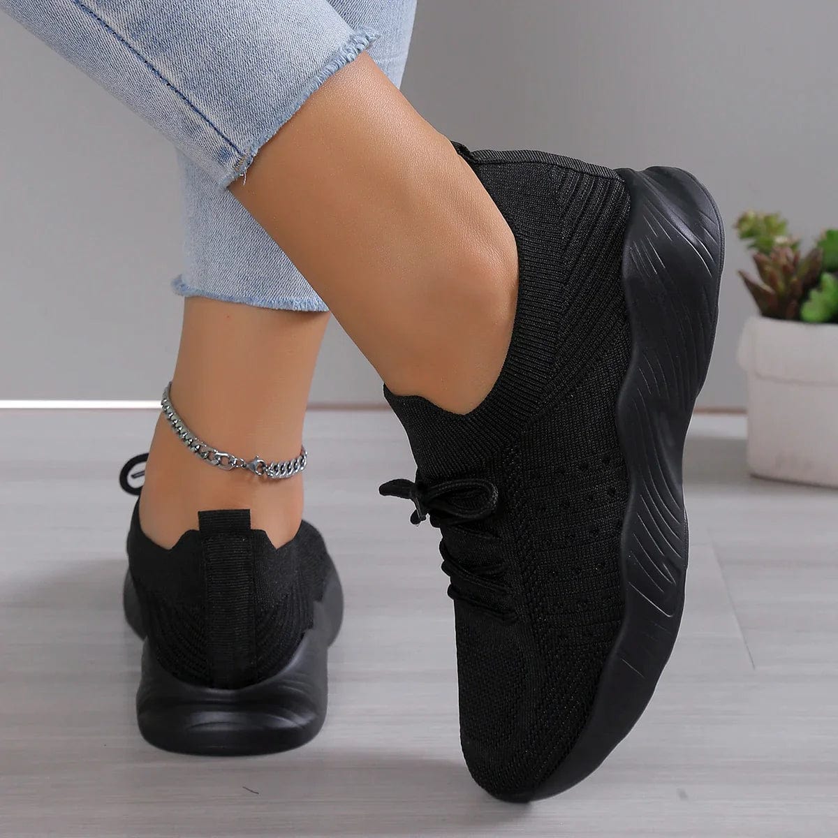Claire | Women's Cushioned Orthopedic Stretch Knit Shoe
