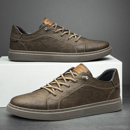 Genuine leather oxford-style trainers for men | Oxfords -4