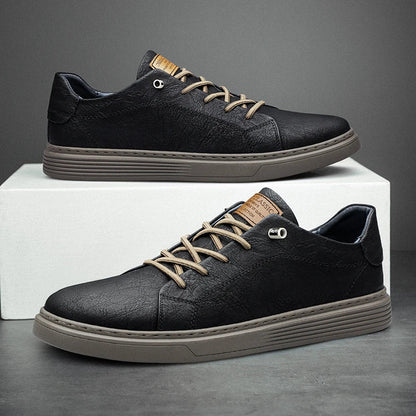 Genuine leather oxford-style trainers for men | Oxfords -2