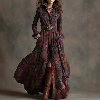 Elegant everyday relaxed maxi dress for women | Althea -1