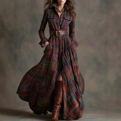 Elegant everyday relaxed maxi dress for women | Althea -1