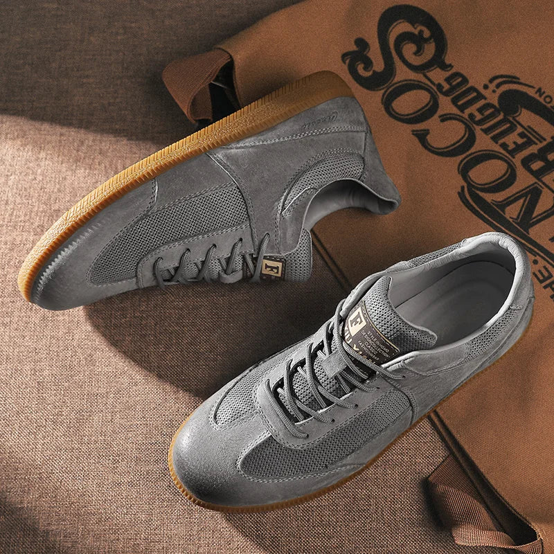 Classic low-top leather everyday trainers for men | Matteo -6