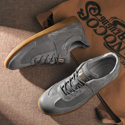 Classic low-top leather everyday trainers for men | Matteo -6