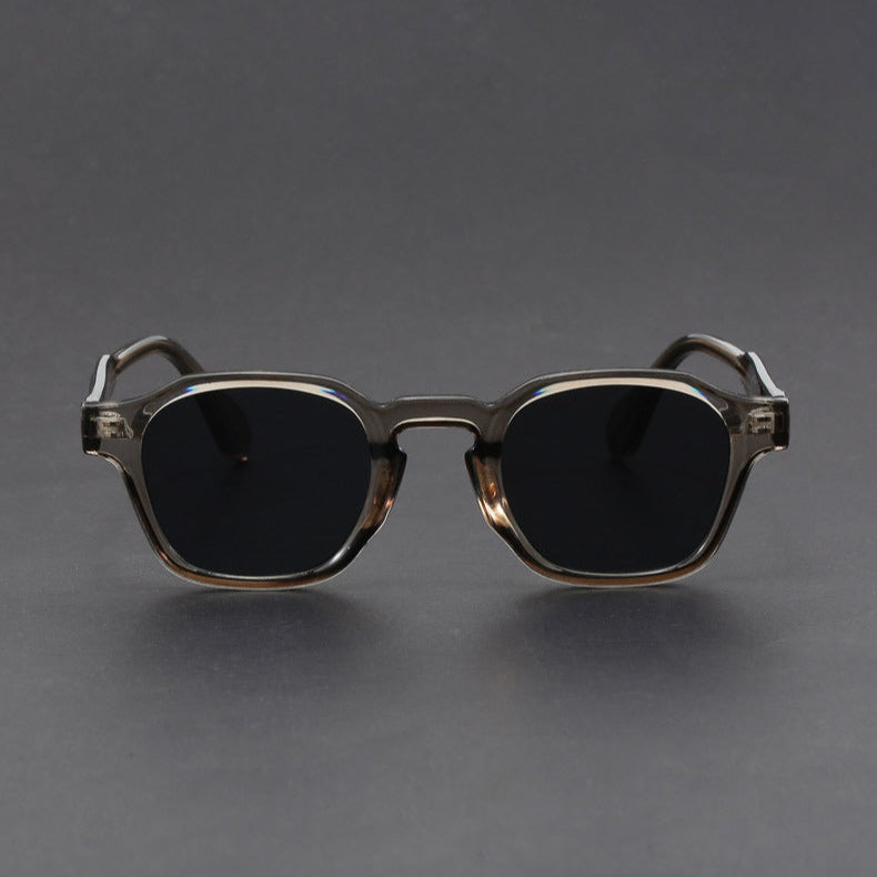Square retro reinforced-hinge sunglasses for men | Maven -7