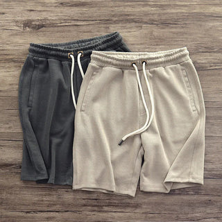 Relaxed knit drawstring everyday shorts for men | Harlan -1