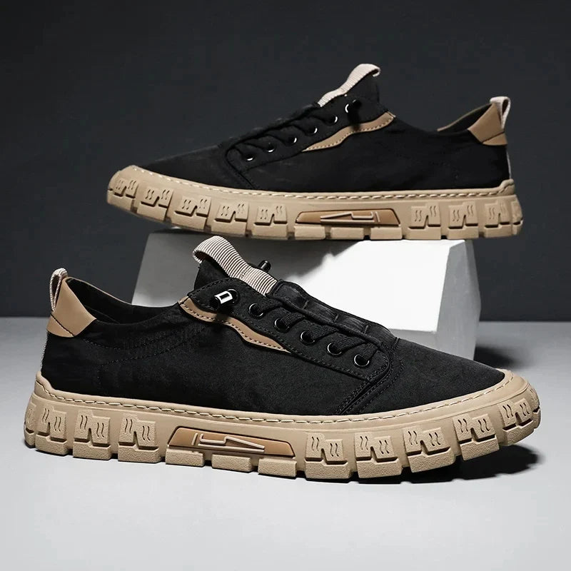 Callum | Men's Breathable Lace-Up Platform Sneaker